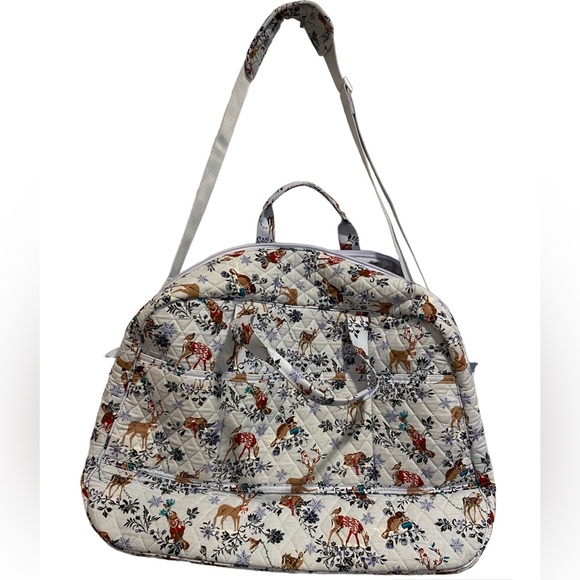 Vera Bradley Winter Reindeer Weekender Travel Bag NWT *See Description* - Picture 2 of 15